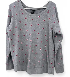 Torrid | 14/16 | Sweatshirt Fox Novelty Print Sweater Top Womens Grey thumbnail 1