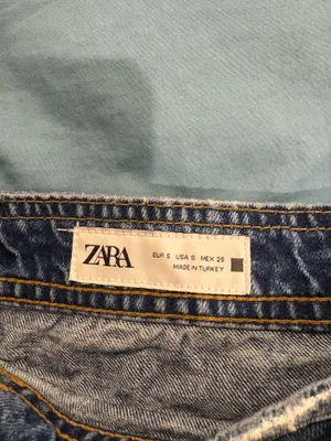 Zara Blue Denim Wrap Skirt thumbnail 4