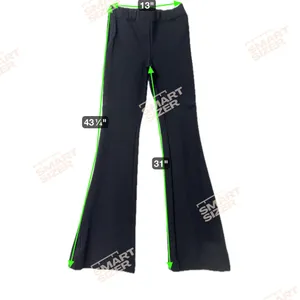 Anthropologie Maeve Black Ponte Flare Pants Retro 70s Elastic Waist Size Small thumbnail 12