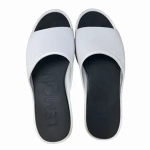 Lemon Jelly EU 37 US 6.5-7 Platform Sandals Slides White Lightweight Vacation thumbnail 4