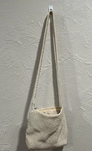 The Sak Crochet Mini Purse Crossbody Off White thumbnail 5