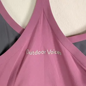 Outdoor Voices Exercise Dress Dusty Orchad Built-in Shorts Pockets Size Small thumbnail 7