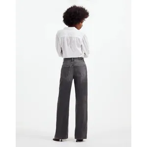Madewell Superwide Leg Jeans‎ Womens Size 29 Gray Faded Wash Denim thumbnail 2