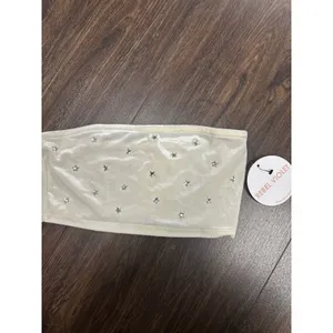 NWT Bear Dance Ivory Velvet Star‎ Tube Top - Size S thumbnail 2