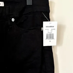 NWT FLAWED Good American Good Legs Skinny Jeans in Black - Size 12 thumbnail 4