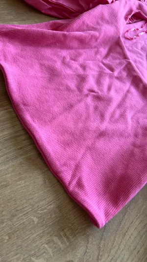 ZARA puff sleeve crop top thumbnail 6
