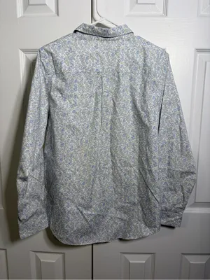 L.L. Bean women’s  Long-Sleeve Floral Button-Down Shirt -  size large thumbnail 4