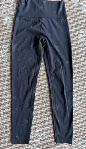 aerie Black High-Rise Star Print Leggings 1554 LGW2 thumbnail 1