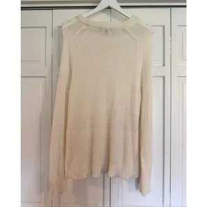 J.crew high ribbed wool blend ivory sweater size M thumbnail 6