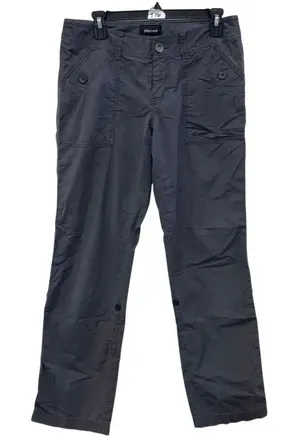 Marmot Charcoal Grey Convertible Hiking Pants size 8 outdoors Gorpcore rain resi thumbnail 1