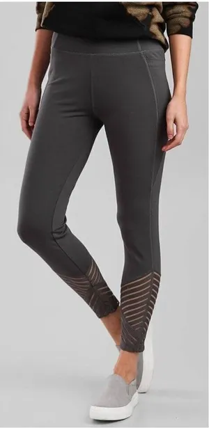 BKE Core High Waisted‎ Active Legging Charcoal gray Sz S thumbnail 1