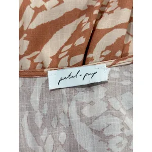 Petal & Pup Dress Brown Katerina Maxi V Neck Button Down Floral Boho Medium thumbnail 4