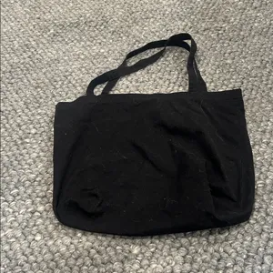 AllSaints London Black Canvas Tote Bag thumbnail 6