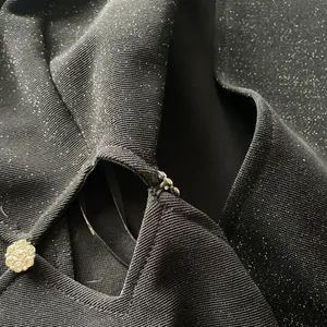 Vintage 90s L.A Glow Diamond Cut‎ Out Rhinestone Glitter Prom Dress Gown Sz S thumbnail 5