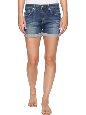 AG Adriano Goldschmied Hailey Rollup‎ Ex-Boyfriend Denim shorts size 27R thumbnail 16