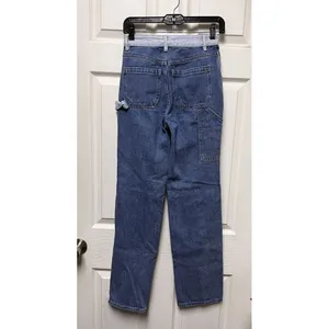 AQB Pacsun Jeans Women's Size 24 Colorblock 90s BF Cargo Carpenter‎ Contrast thumbnail 8