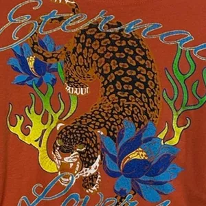 Urban Outfitters Orange Eternal Love Tee size L thumbnail 8