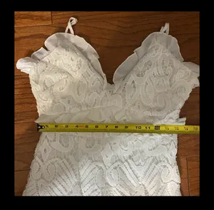 Angel Biba white lace dress. Size large thumbnail 15
