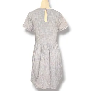 ModCloth Blue Rainbow Plaid Babydoll Dress Cottagecore Midi Dress Size Small‎ thumbnail 6