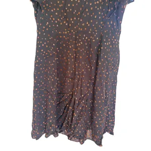 Madewell‎ Metallic Copper Clipdot Wrap Mini Dress Black Womens 12 NEW thumbnail 9