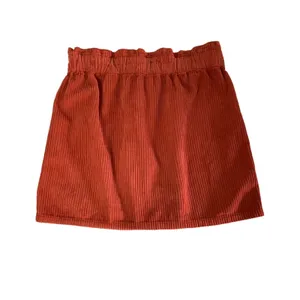 Pacsun‎ Rust Corduroy Mini Skirt 25 Paperbag Waist Button Front Fall Aesthetic thumbnail 3