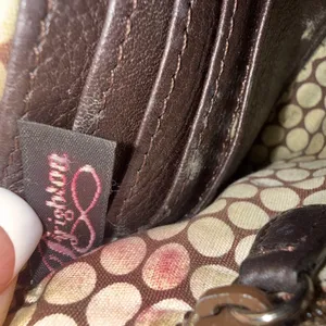 Vintage Y2K 90s Brighton Crocodile Leather Croc Wallet Organizer Crossbody Purse thumbnail 6