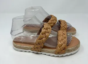 NEW Marc Fisher Women's Jaimee Flat Espadrilles Slip-On Leather Sandals Size 6 thumbnail 9