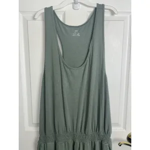 Aerie Green Soft Track Racerback Tank Jumpsuit XXL Stretch Comfy Pockets thumbnail 4