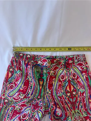 Ralph Lauren Red Paisley-Print Women’s Shorts thumbnail 5