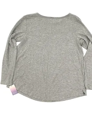 Stars Above Gray Long Sleeve Scoop Neck Pajama Top thumbnail 4