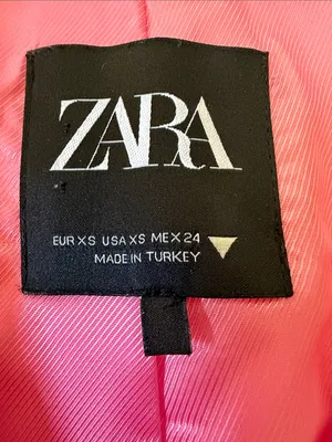 Zara Pink Tweed Blazer & Skort Shorts Set Double Breasted Flat Front Size XS thumbnail 9