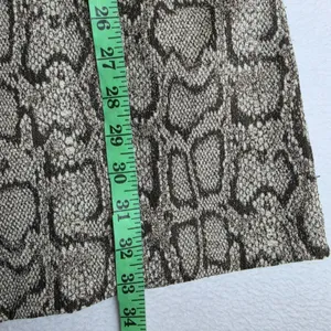 Zara Woman Grey Snakeskin Animal Print Short Sleeve Shift Mini‎ Dress Large thumbnail 7