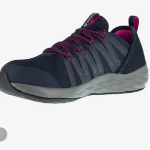 Reebok Ariat Astroride steel toe lace up blue pink work tennis shoes sz 7 thumbnail 3