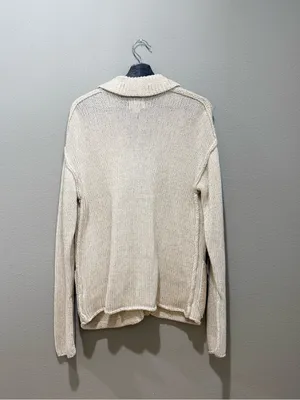 BDG Cream Chunky Knit Button Down Oversized Cardigan Size XS thumbnail 2