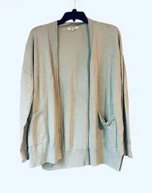 MADEWELL light green cardigan thumbnail 1