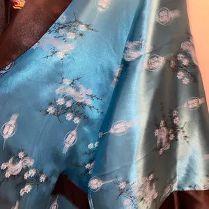 🩵🖤 Reversible Oriental Embroidered Floral Dragon Kimono 🖤🩵 thumbnail 15