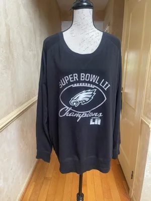 NFL Philadelphia Eagles Super Bowl LII Champions Sweatshirt Ladies 2XL Fanatics thumbnail 3