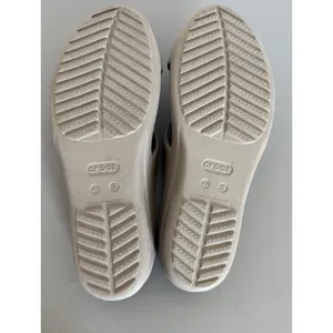 Crocs Sanrah Strappy Wedge Slide Sandals Womens Size 9‎ Taupe Comfort Casual thumbnail 9