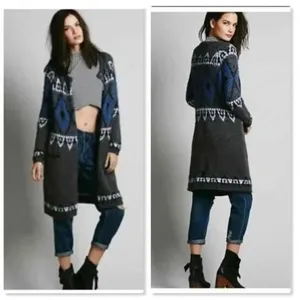 Free People Frosted Fair Isle cardigan sweater thumbnail 2