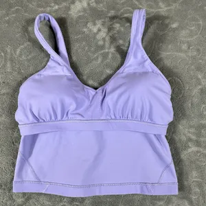 Lululemon Align Tank Top Women 8 Purple Cropped Built In Bra Pads Athletic Yoga thumbnail 5