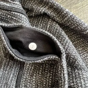 Lululemon Wunder Under Pant Coal Mini Check Pique Texture Knit Leggings Size 2 thumbnail 7