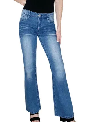 . Retro Ashley Low Rise Bootcut Light Medium Wash Jeans Denim thumbnail 1