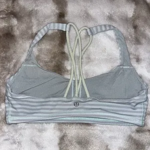 TWO Lululemon Sports Bras Women’s 8 Energy Stripes Athletic Yoga Crossback EUC thumbnail 3