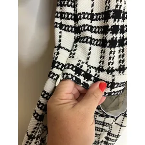 Motherhood Maternity Nursing Dress Womens S Black White Excellent Plaid Sheath thumbnail 6