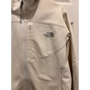 The North Face Apex Bionic Softshell Jacket Womens‎ Off White Cream Full Zip thumbnail 2