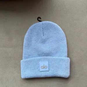 Alo Yoga Everyday Beanie Hat Tile Blue Heather thumbnail 2