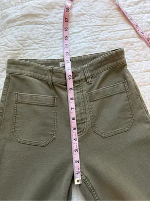 Faherty Stretch Terry Patch Pocket Pants Military Olive Green 26 thumbnail 9