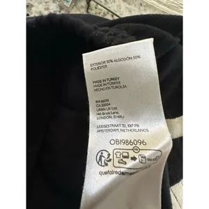 Maeve Anthropologie Knitted Straight leg black/white stripe pants size small thumbnail 9