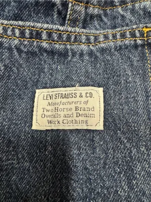 Levi’s Vintage Denim Women's Overalls Dark Wash Size Large New thumbnail 2