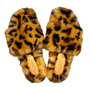 J/SLIDES faux fur slides size 7 thumbnail 1